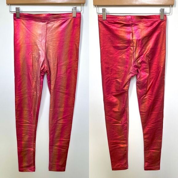 NWT American Apparel Metallic Legging Sunset Ombre Cali Sun & Fun Leggings sz S - Picture 15 of 15